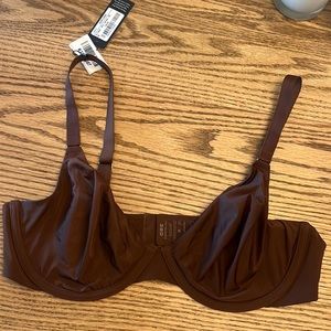 CUUP THE TRIANGLE BRA ESPRESSO NWT